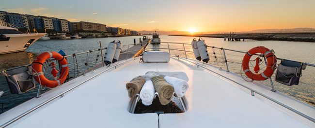 Relaxing experiences on the luxury yacht