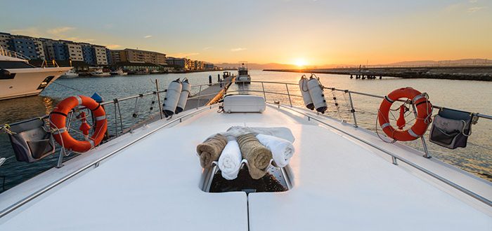 Relaxing experiences on the luxury yacht